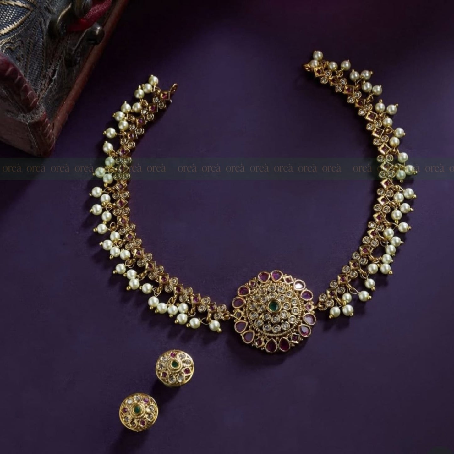 Rajmamdini choker with bead
