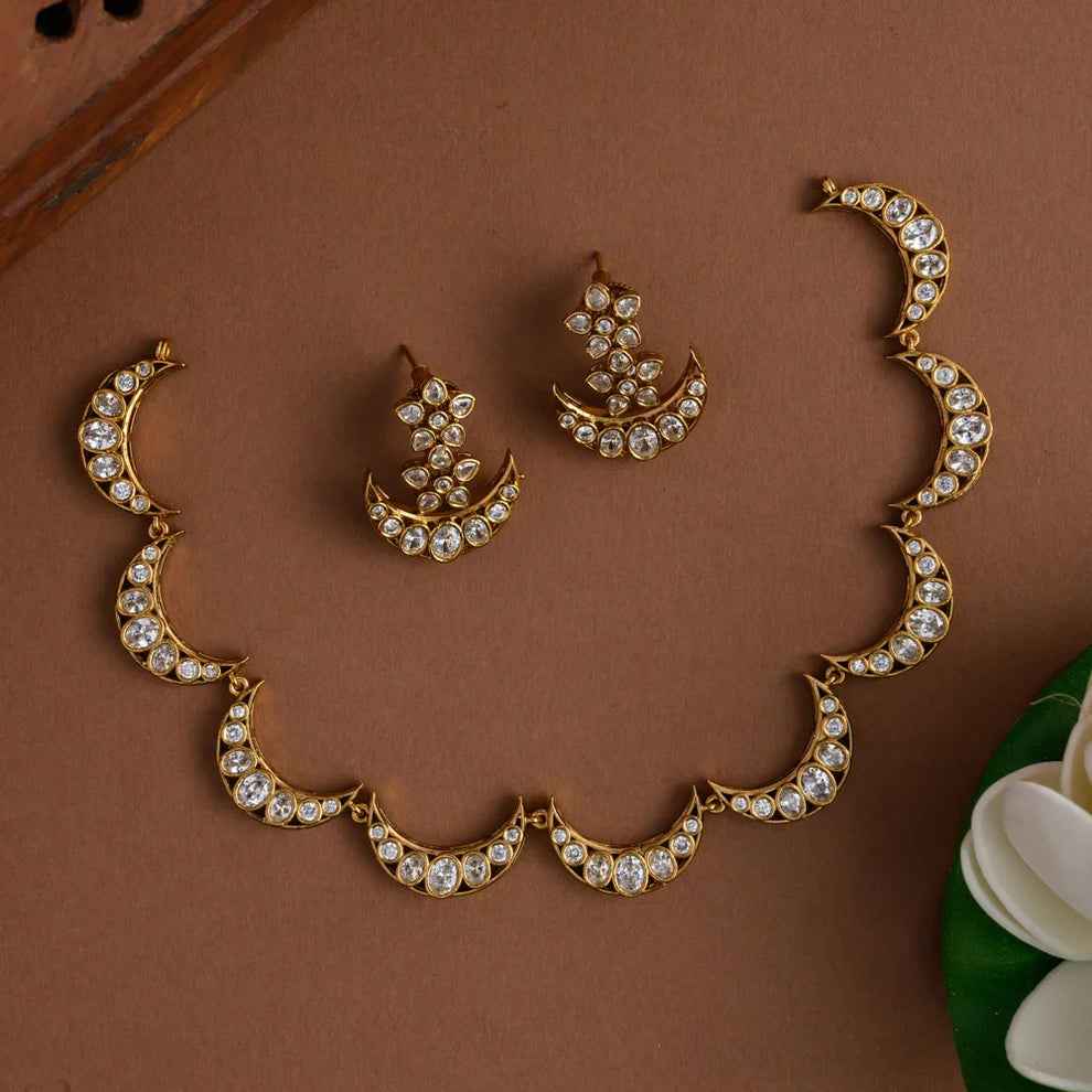 Uncut Moon Ad Necklace
