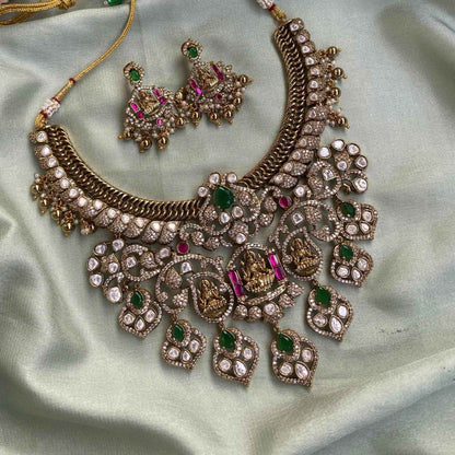 Lakshmi Mossiant Jalebi Necklace Set