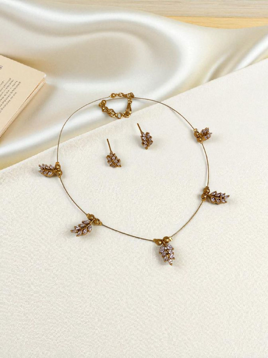 Preamium Ad Invisible Necklace With Earrings