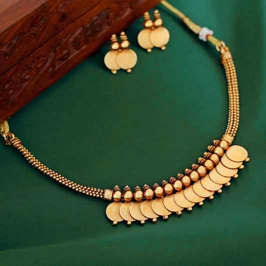 Coin necklace With Earrings